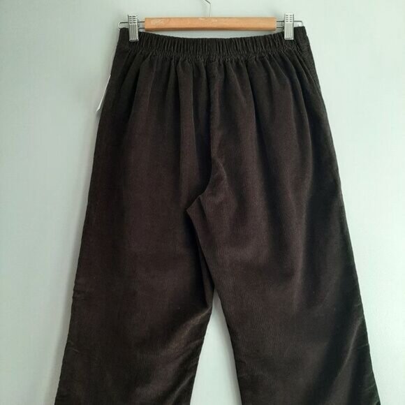 NORTHERN REFLECTIONS New - Villager Pull-On Corduroy Pants Brown Sz S Petite - Picture 7 of 11